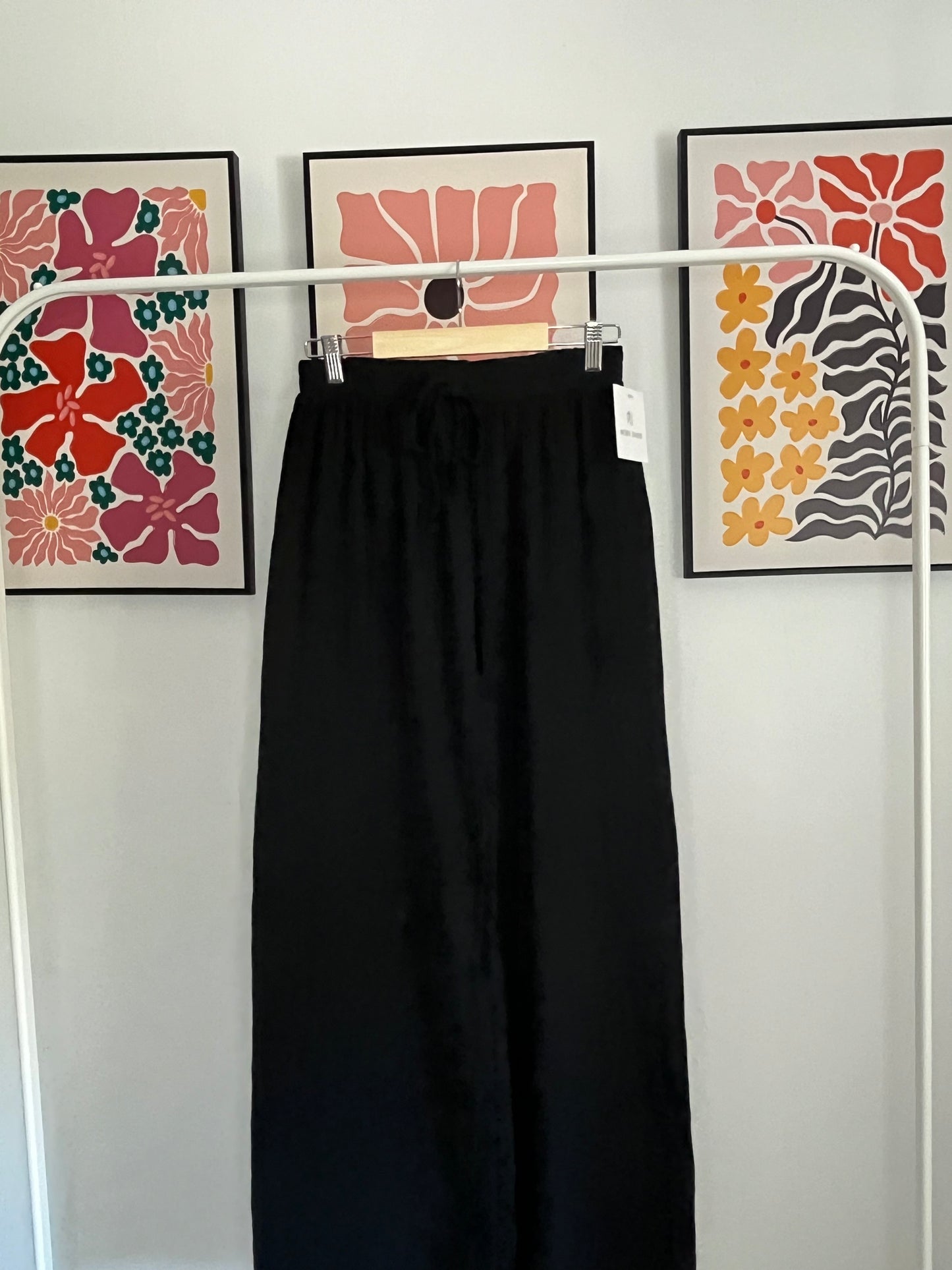 Broek mousseline zwart