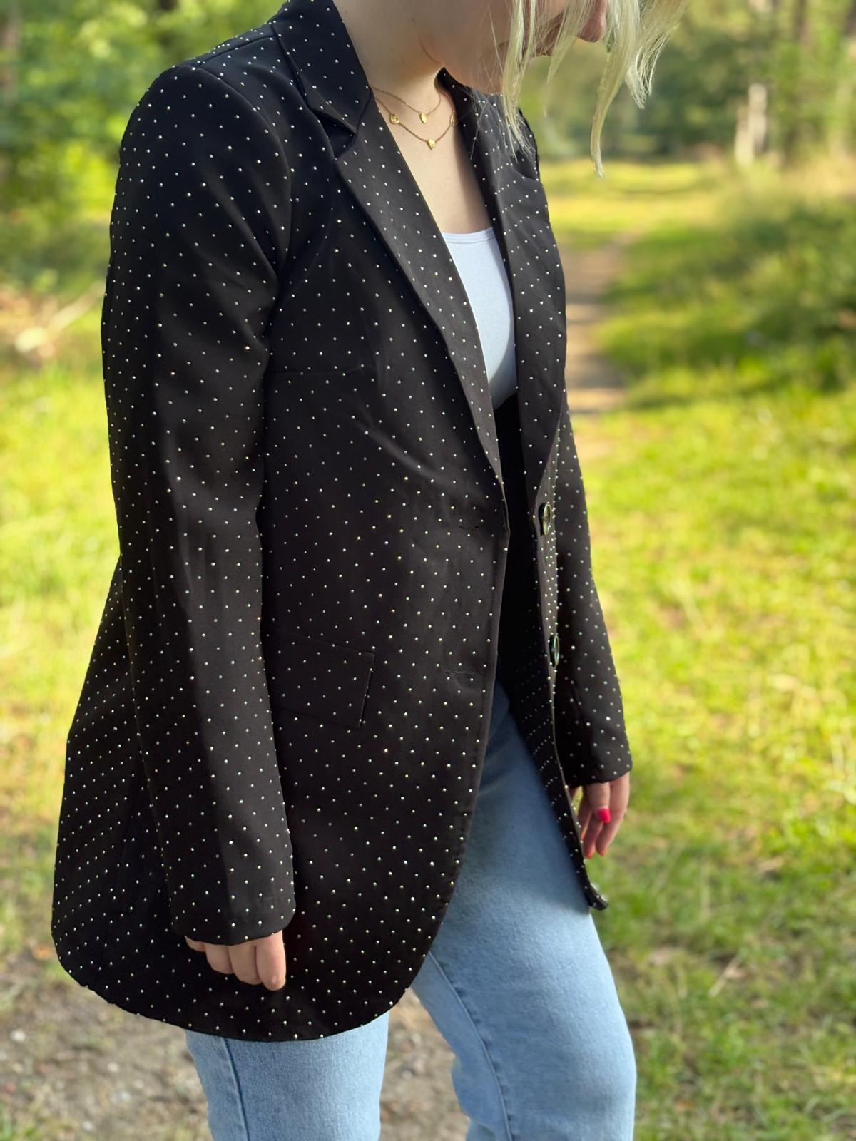 Diamond blazer zwart