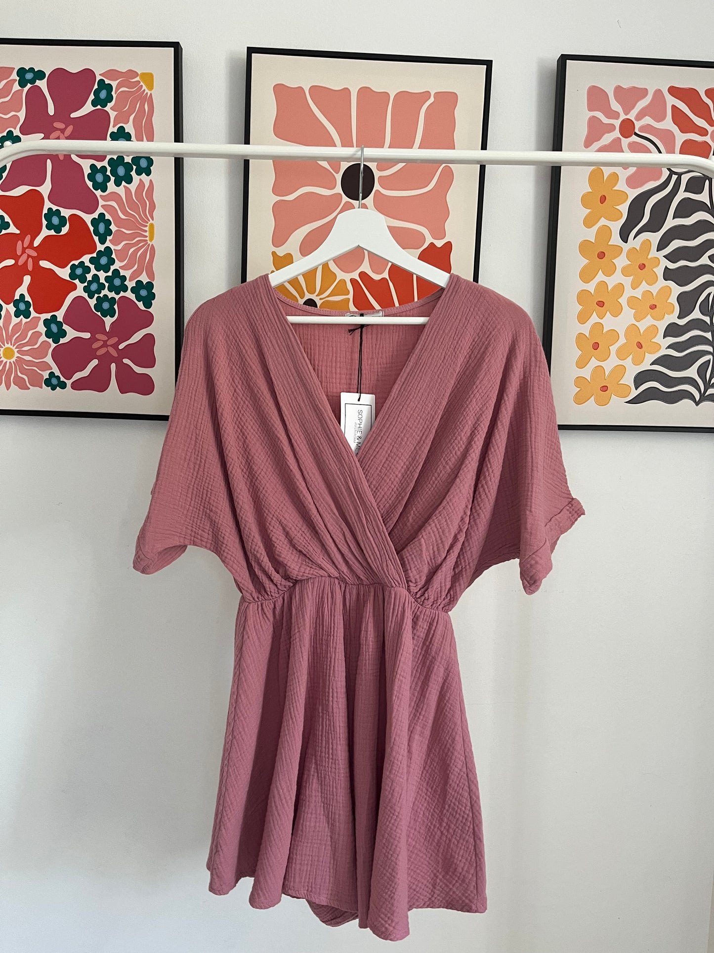 Roze playsuit