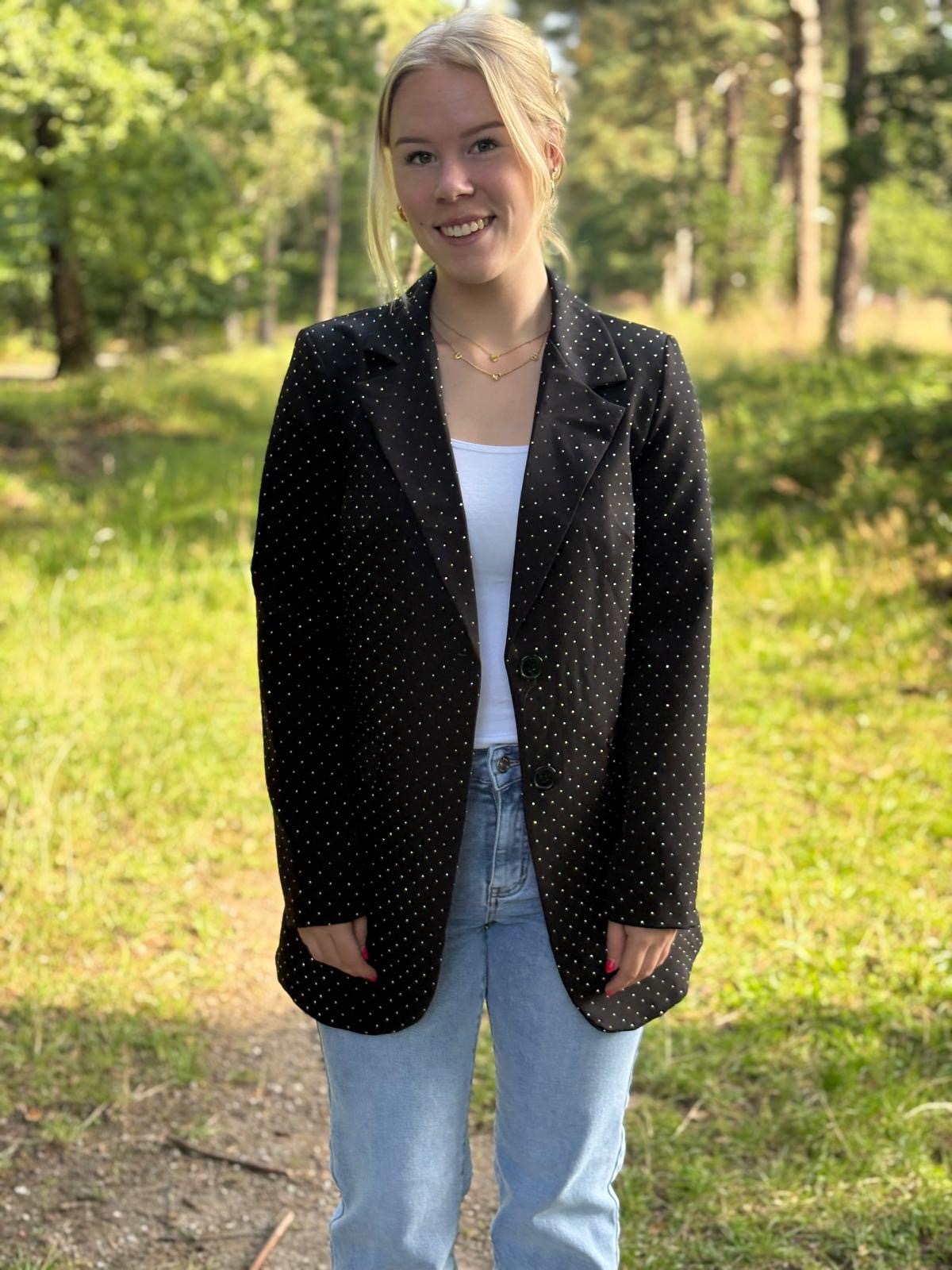 Diamond blazer zwart
