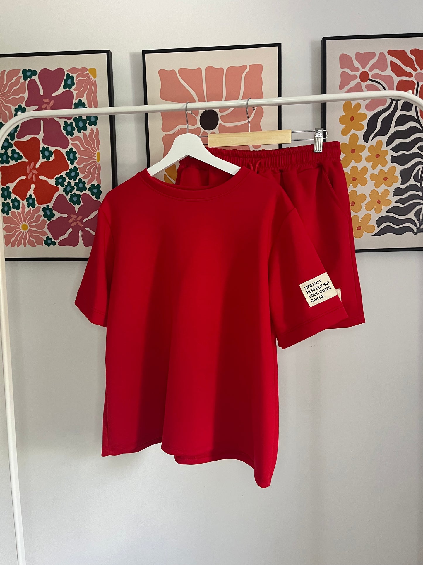 Comfy set rood