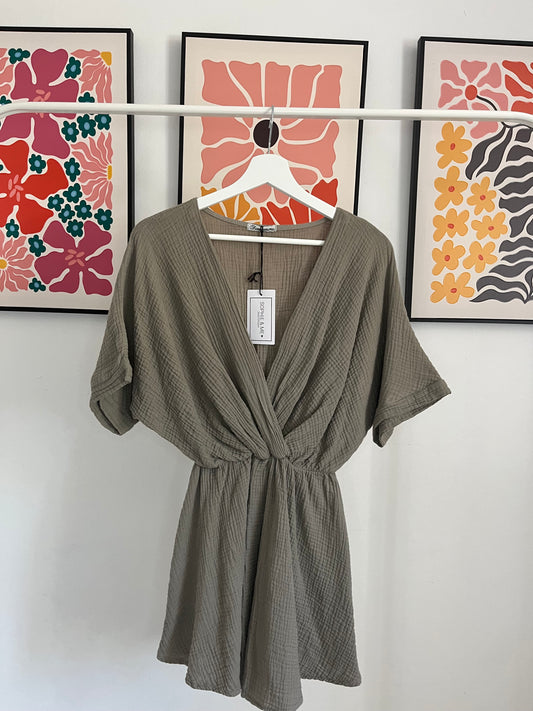 Taupe playsuit