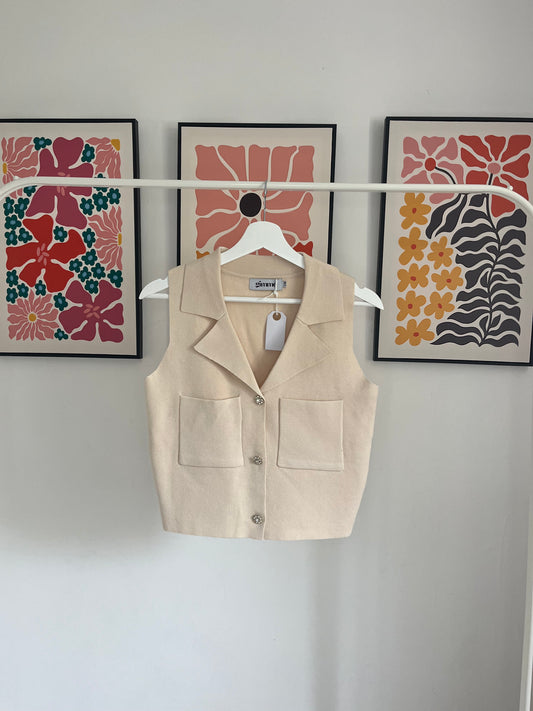 Sam gilet crème