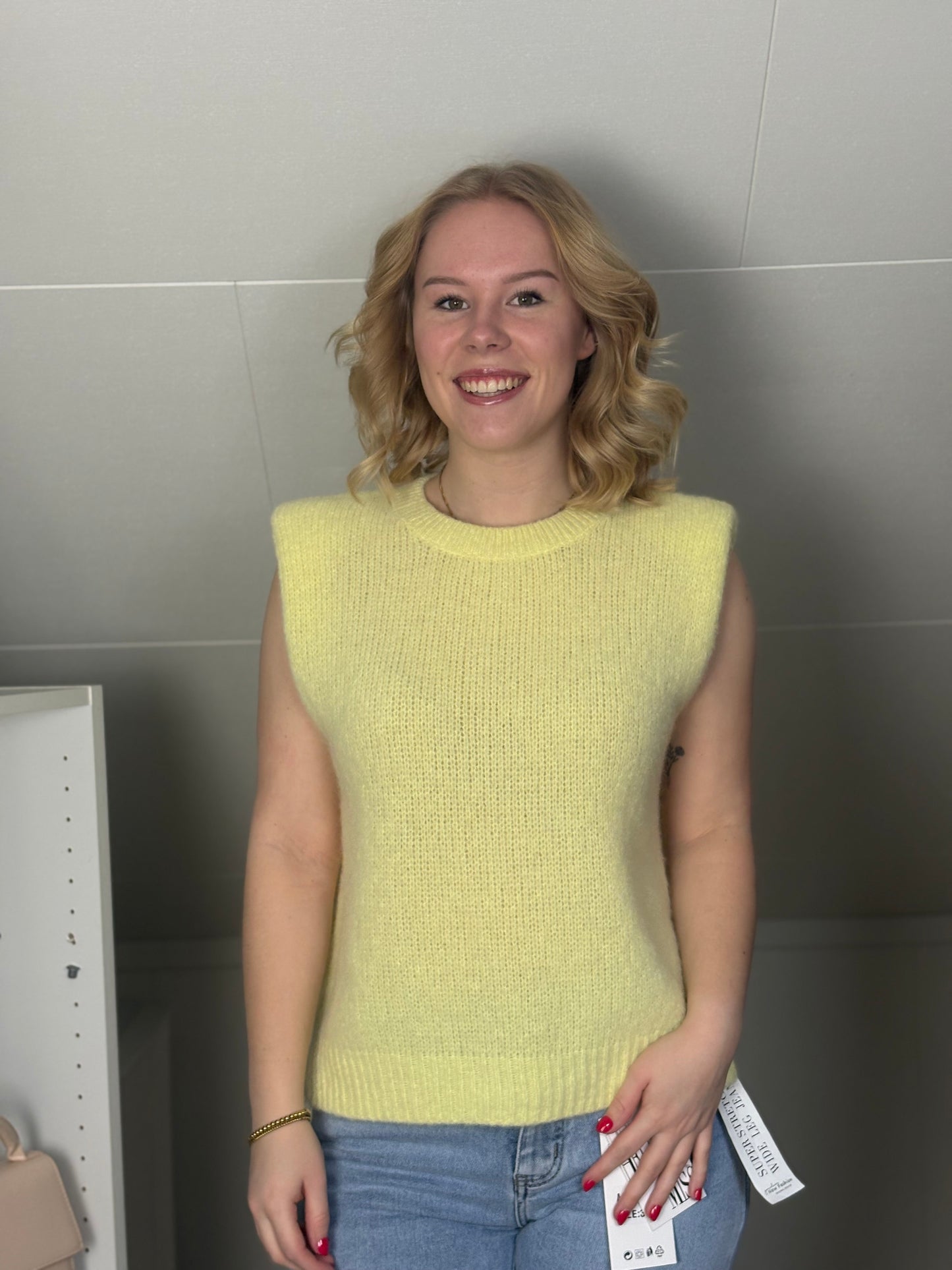 Luna top geel