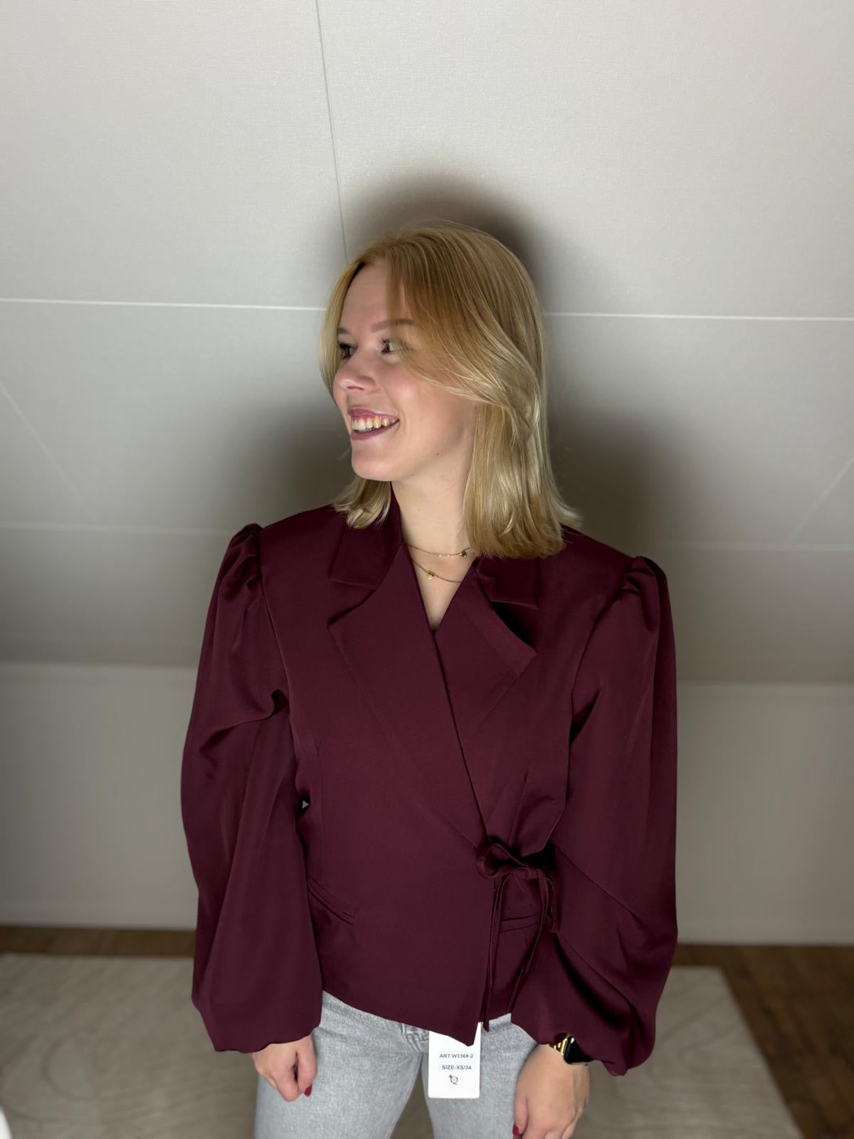 Bibi blazer bordeauxrood